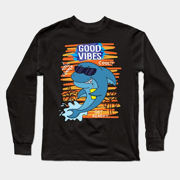 Good Vibes Long Sleeve T-Shirt by Unestore